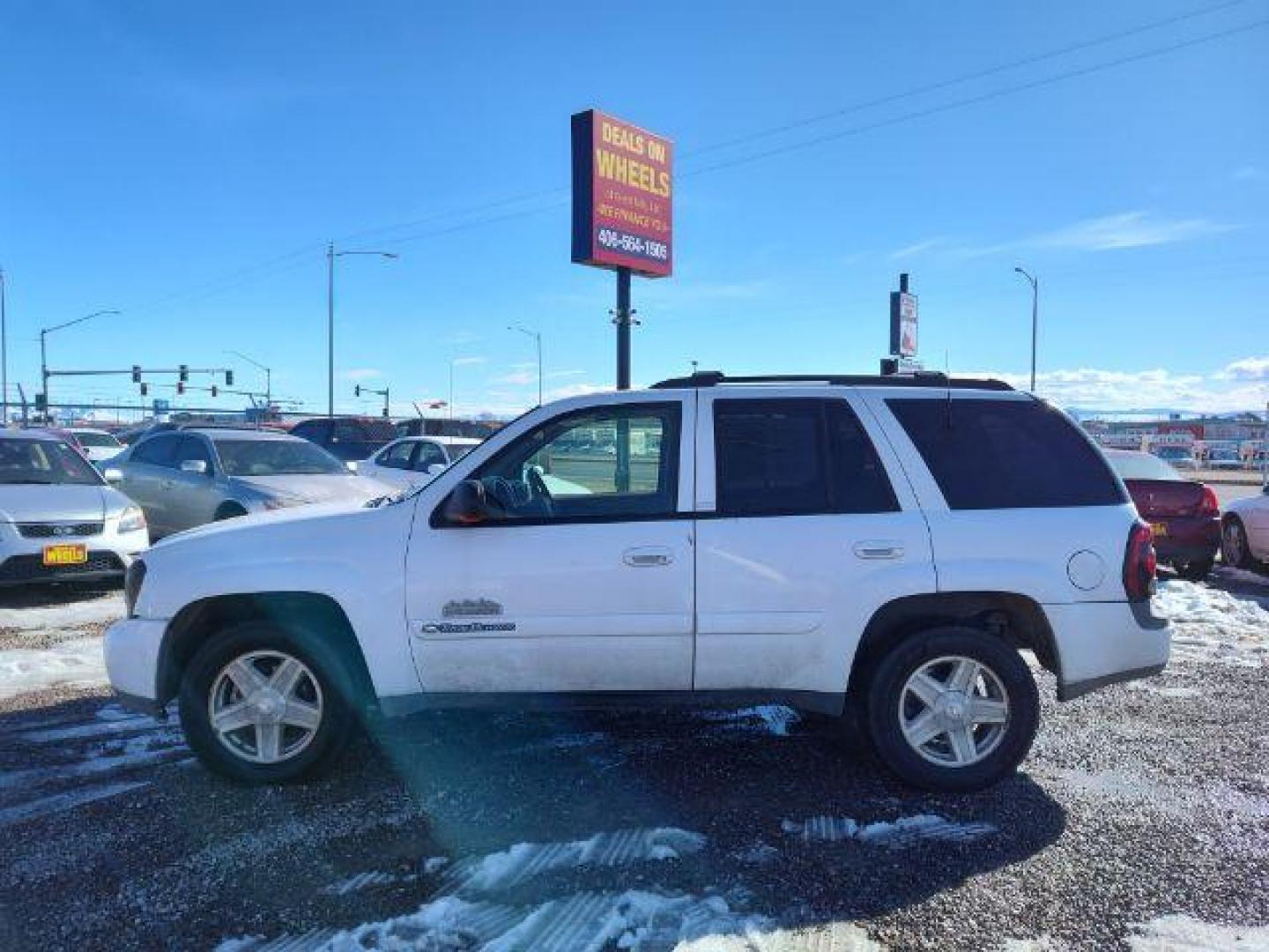 2003 Chevrolet TrailBlazer LS 4WD (1GNDT13S232) with an 4.2L L6 DOHC 24V engine, 4-Speed Automatic transmission, located at 4801 10th Ave S,, Great Falls, MT, 59405, 47.494347, -111.229942 - Are you in the market for a reliable and affordable SUV in Great Falls, MT? Look no further than this pre-owned 2003 Chevrolet TrailBlazer available at DOW - Great Falls. Priced at $14,495, this TrailBlazer is a great option for anyone looking for a versatile and spacious vehicle. This Chevrolet Tr - Photo#1