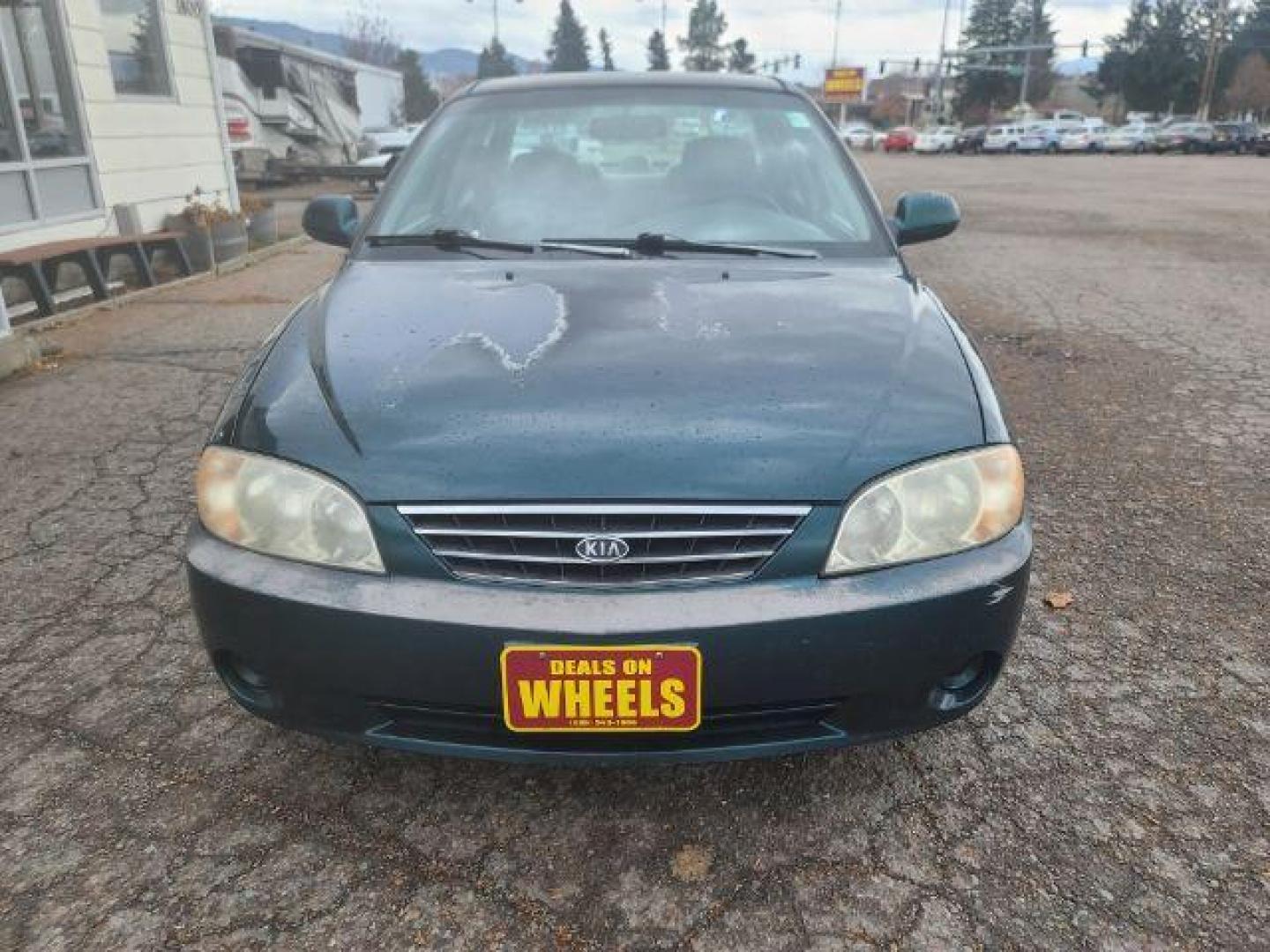 2003 Kia Spectra Base (KNAFB121935) with an 1.8L L4 DOHC 16V engine, located at 1800 West Broadway, Missoula, 59808, (406) 543-1986, 46.881348, -114.023628 - Photo#1