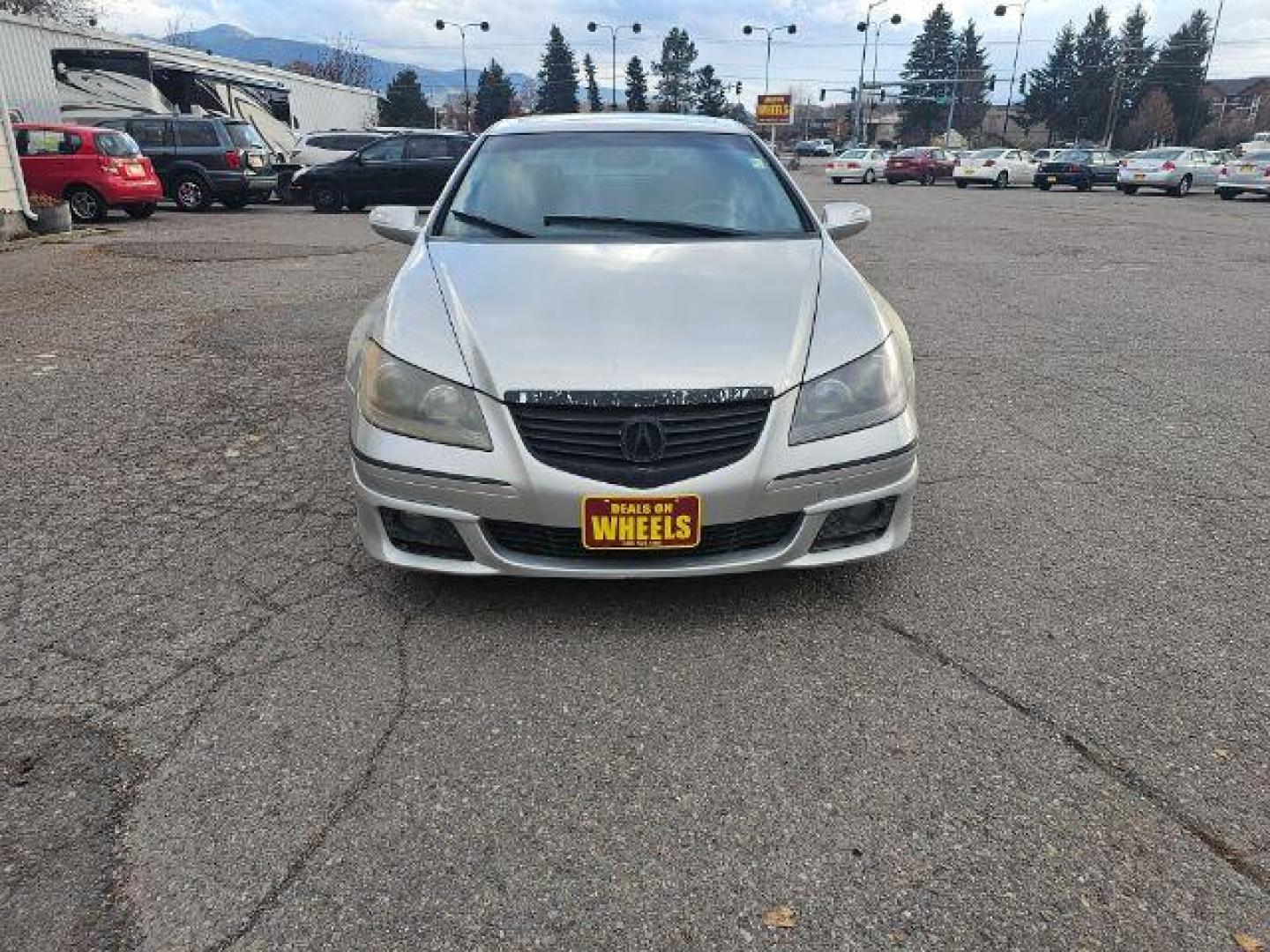 2005 WHITE Acura RL 3.5RL with Navigatio (JH4KB16545C) with an 3.5L V6 SOHC 24V engine, 5-Speed Automatic transmission, located at 1800 West Broadway, Missoula, 59808, (406) 543-1986, 46.881348, -114.023628 - Photo#1