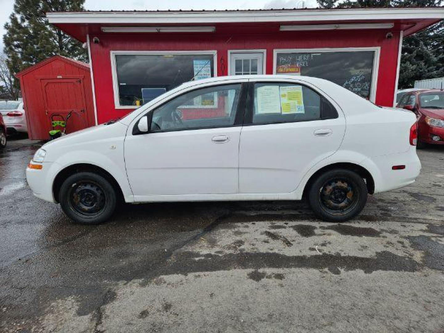 2005 Chevrolet Aveo Special Value Sedan (KL1TD52655B) with an 2.2L L4 DOHC 16V engine, 5-Speed Manual transmission, located at 601 E. Idaho St., Kalispell, MT, 59901, 48.203983, -114.308662 - Photo#1