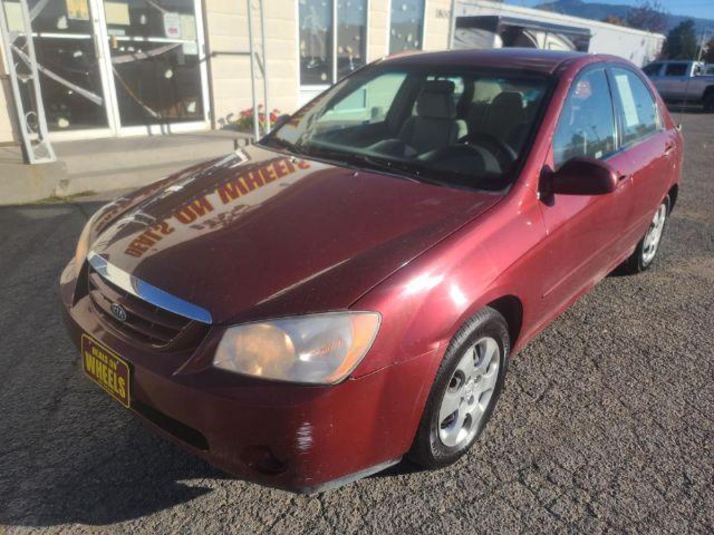 2006 Kia Spectra EX (KNAFE121665) with an 2.0L L4 DOHC 16V engine, located at 1800 West Broadway, Missoula, 59808, (406) 543-1986, 46.881348, -114.023628 - If you're in the market for a reliable and affordable pre-owned vehicle in Missoula, look no further than this 2006 Kia Spectra EX available at DOW - Missoula. Priced at $11,995, this sedan is a great option for anyone looking for a budget-friendly car that doesn't compromise on quality. Under the - Photo#0