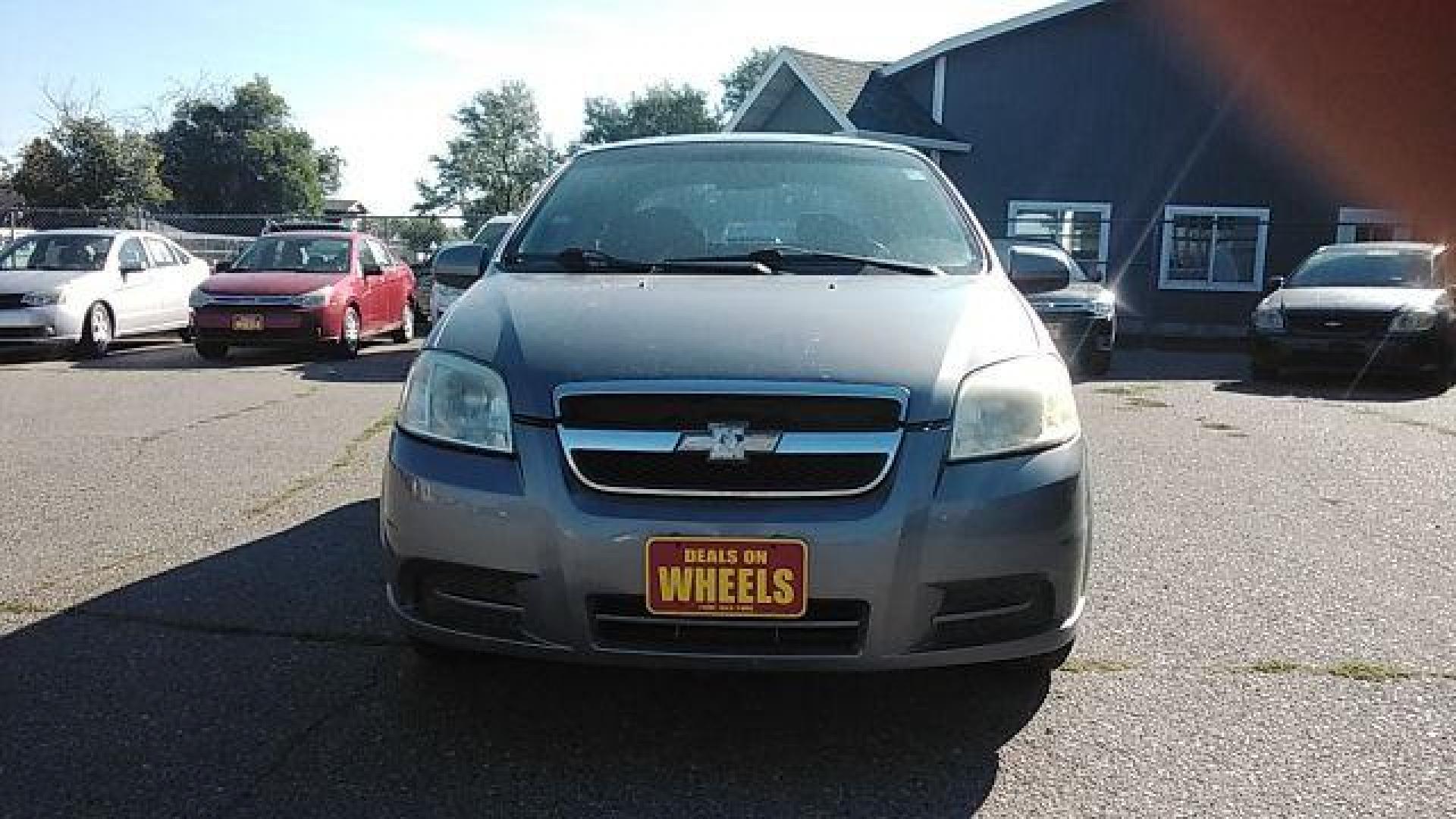 2007 Medium Gray Metallic Chevrolet Aveo LT 4-Door (KL1TG56647B) with an 2.2L L4 DOHC 16V engine, located at 1821 N Montana Ave., Helena, MT, 59601, 46.603447, -112.022781 - Photo#1