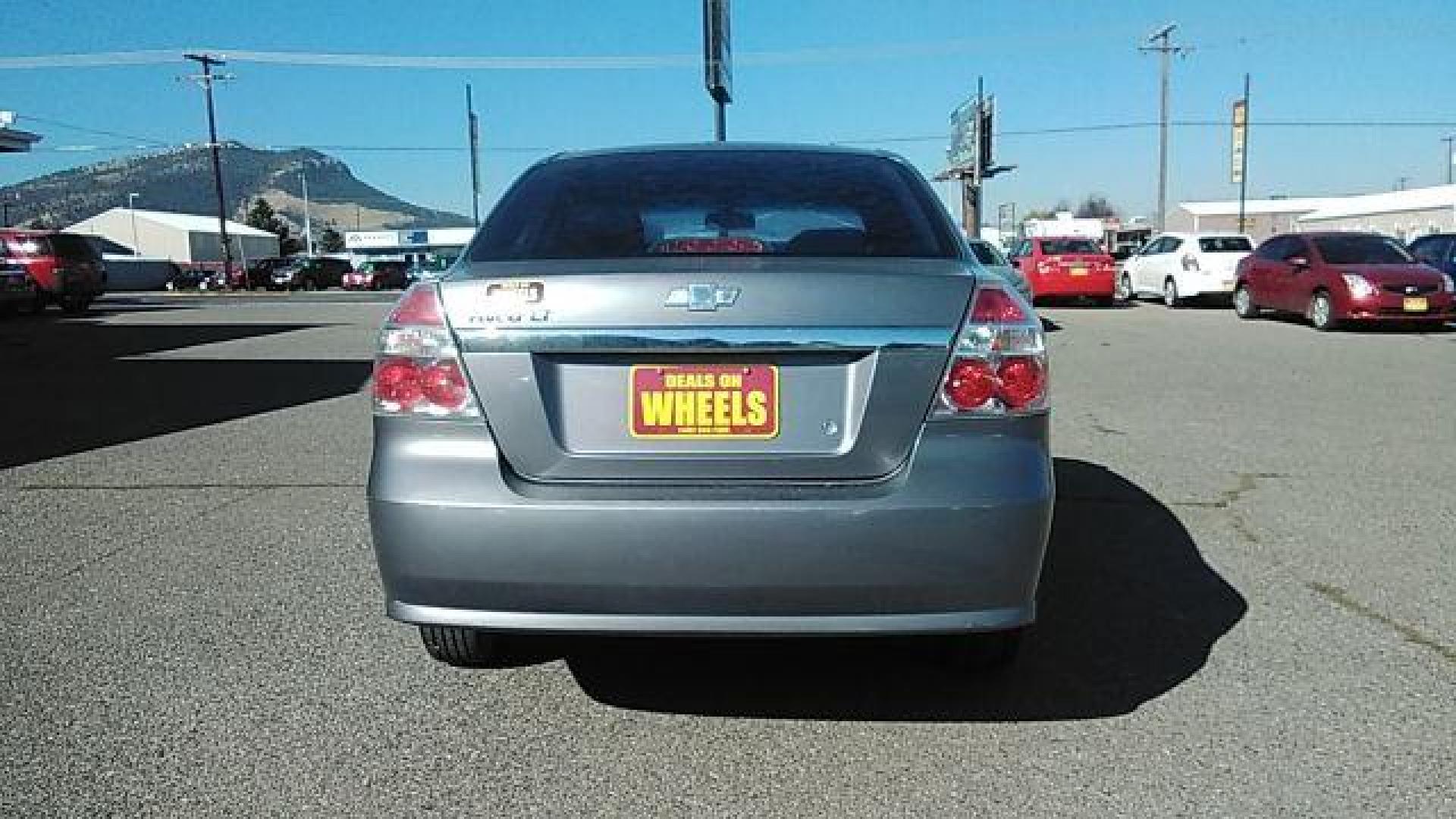 2007 Medium Gray Metallic Chevrolet Aveo LT 4-Door (KL1TG56647B) with an 2.2L L4 DOHC 16V engine, located at 1821 N Montana Ave., Helena, MT, 59601, 46.603447, -112.022781 - Photo#5