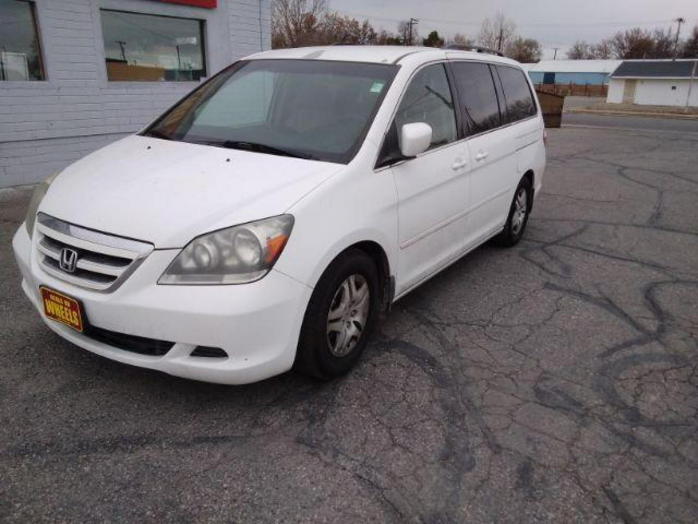 2007 Honda Odyssey EX (5FNRL38407B) with an 3.5L V6 SOHC 24V engine, 5-Speed Automatic transmission, located at 1800 West Broadway, Missoula, 59808, (406) 543-1986, 46.881348, -114.023628 - Photo#0