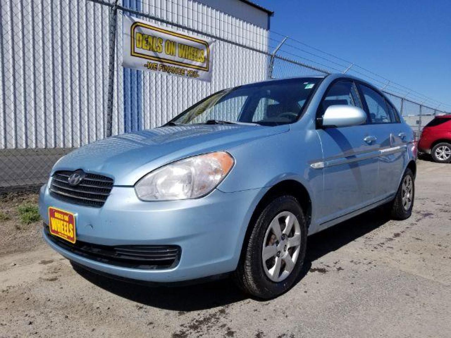 2007 Hyundai Accent GLS 4-Door (KMHCN46CX7U) with an 1.6L L4 DOHC 16V engine, located at 601 E. Idaho St., Kalispell, MT, 59901, 48.203983, -114.308662 - Photo#0