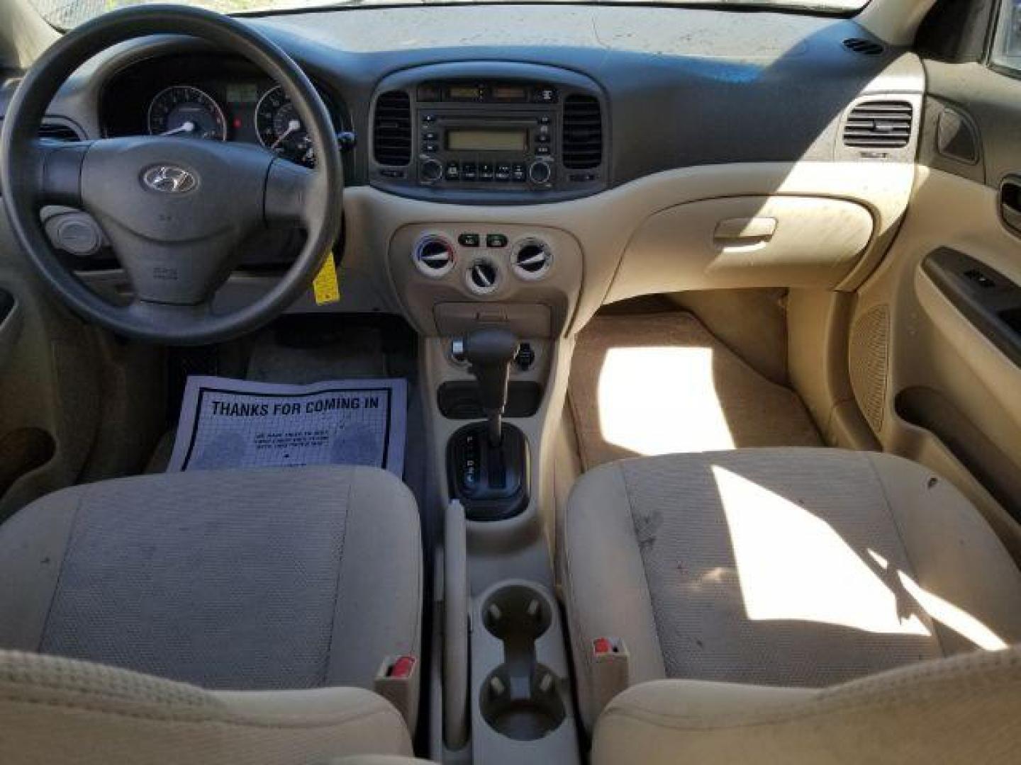 2007 Hyundai Accent GLS 4-Door (KMHCN46CX7U) with an 1.6L L4 DOHC 16V engine, located at 601 E. Idaho St., Kalispell, MT, 59901, 48.203983, -114.308662 - Photo#11