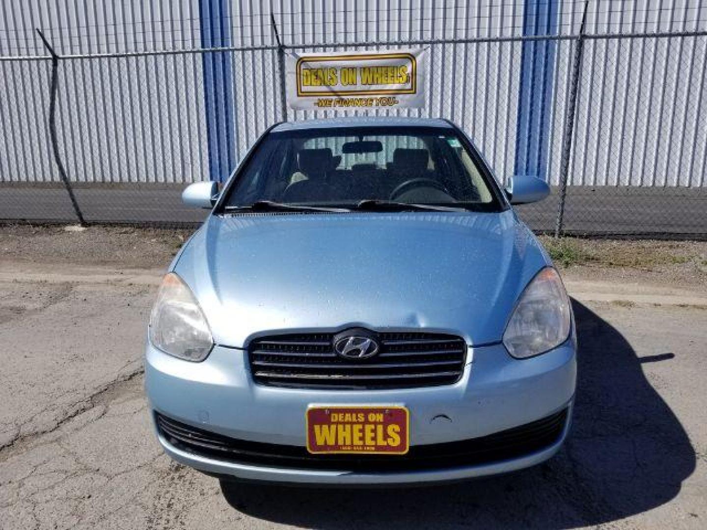 2007 Hyundai Accent GLS 4-Door (KMHCN46CX7U) with an 1.6L L4 DOHC 16V engine, located at 601 E. Idaho St., Kalispell, MT, 59901, 48.203983, -114.308662 - Photo#1