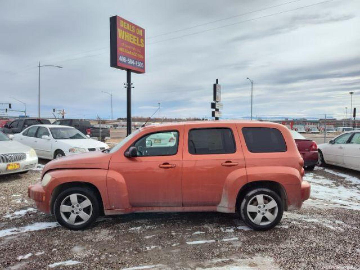 2008 Sunburst Orange II M Chevrolet HHR LS (3GNDA13D88S) with an 2.2L L4 DOHC 16V engine, 4-Speed Automatic transmission, located at 4801 10th Ave S,, Great Falls, MT, 59405, 47.494347, -111.229942 - Photo#1