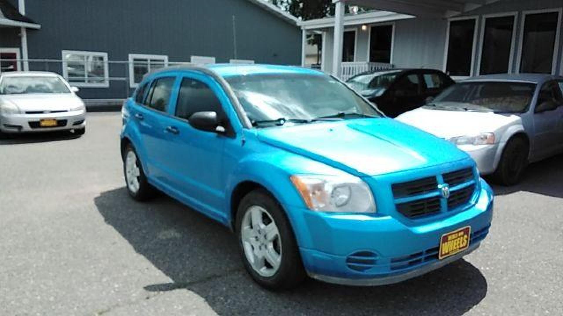 2008 Steel Blue Metallic /Dark Slate Gray Clot Dodge Caliber SE (1B3HB28C08D) with an 1.8L L4 DOHC 16V engine, located at 4047 Montana Ave., Billings, MT, 59101, 45.770847, -108.529800 - Looking for a reliable and affordable pre-owned vehicle in Billings, MT? Look no further than this 2008 Dodge Caliber SE, available at DOW - Billings. With a price tag of just $12,995, this car offers great value for money. The exterior of this Dodge Caliber is finished in a stylish Steel Blue Met - Photo#2