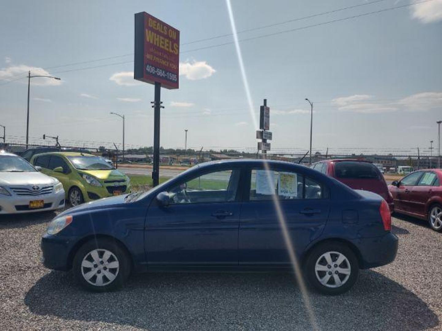 2010 Hyundai Accent GLS 4-Door (KMHCN4AC5AU) with an 1.6L L4 DOHC 16V engine, located at 4801 10th Ave S,, Great Falls, MT, 59405, 47.494347, -111.229942 - Photo#1