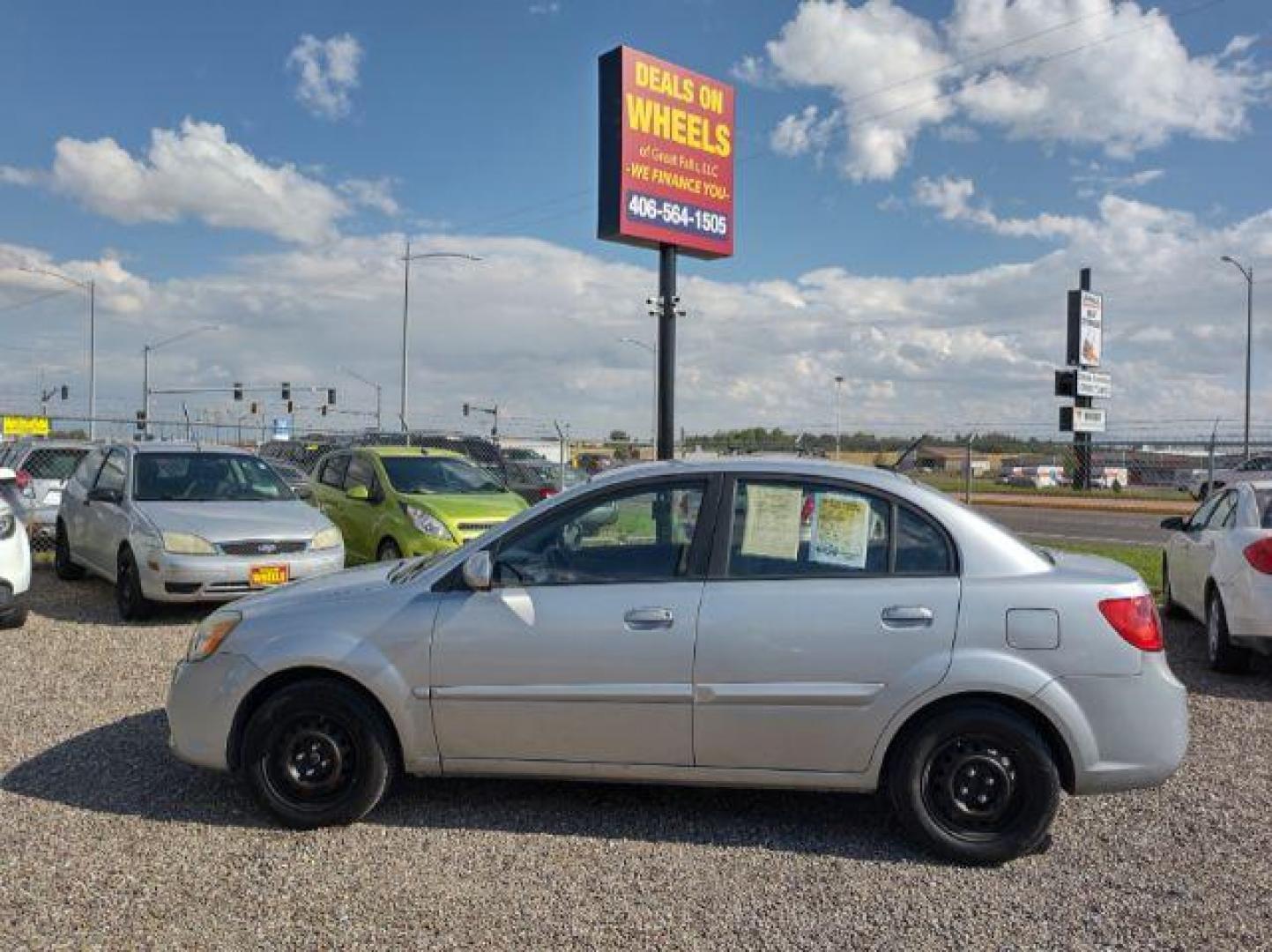 2011 Kia Rio LX (KNADH4A35B6) with an 1.6L L4 DOHC 16V engine, 4-Speed Automatic transmission, located at 4801 10th Ave S,, Great Falls, MT, 59405, 47.494347, -111.229942 - Photo#1