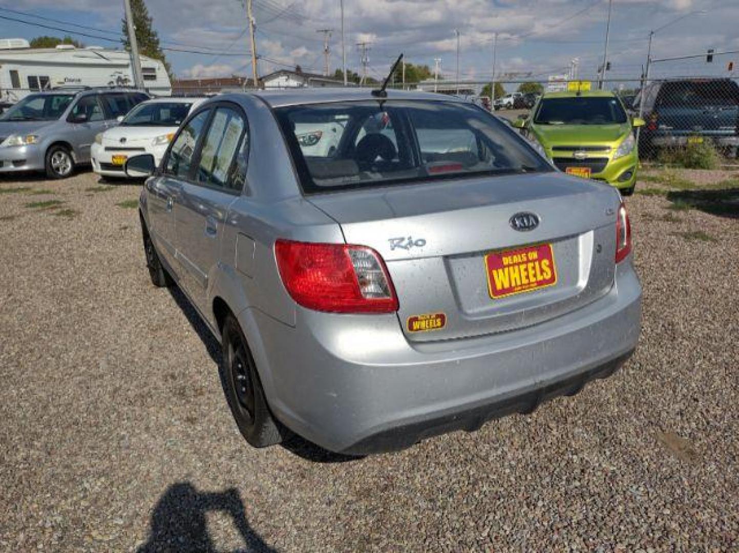 2011 Kia Rio LX (KNADH4A35B6) with an 1.6L L4 DOHC 16V engine, 4-Speed Automatic transmission, located at 4801 10th Ave S,, Great Falls, MT, 59405, 47.494347, -111.229942 - Photo#2