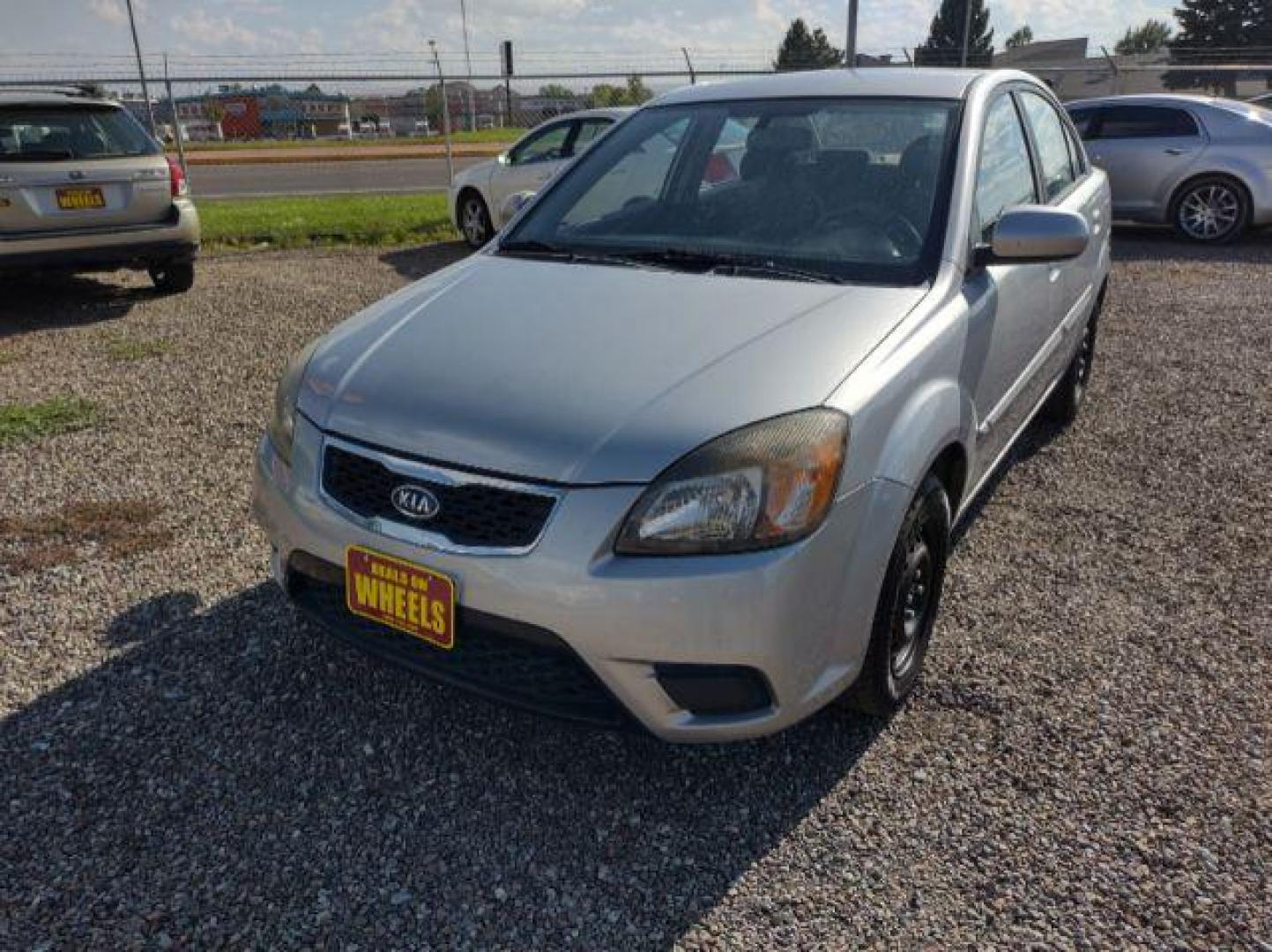 2011 Kia Rio LX (KNADH4A35B6) with an 1.6L L4 DOHC 16V engine, 4-Speed Automatic transmission, located at 4801 10th Ave S,, Great Falls, MT, 59405, 47.494347, -111.229942 - Photo#0