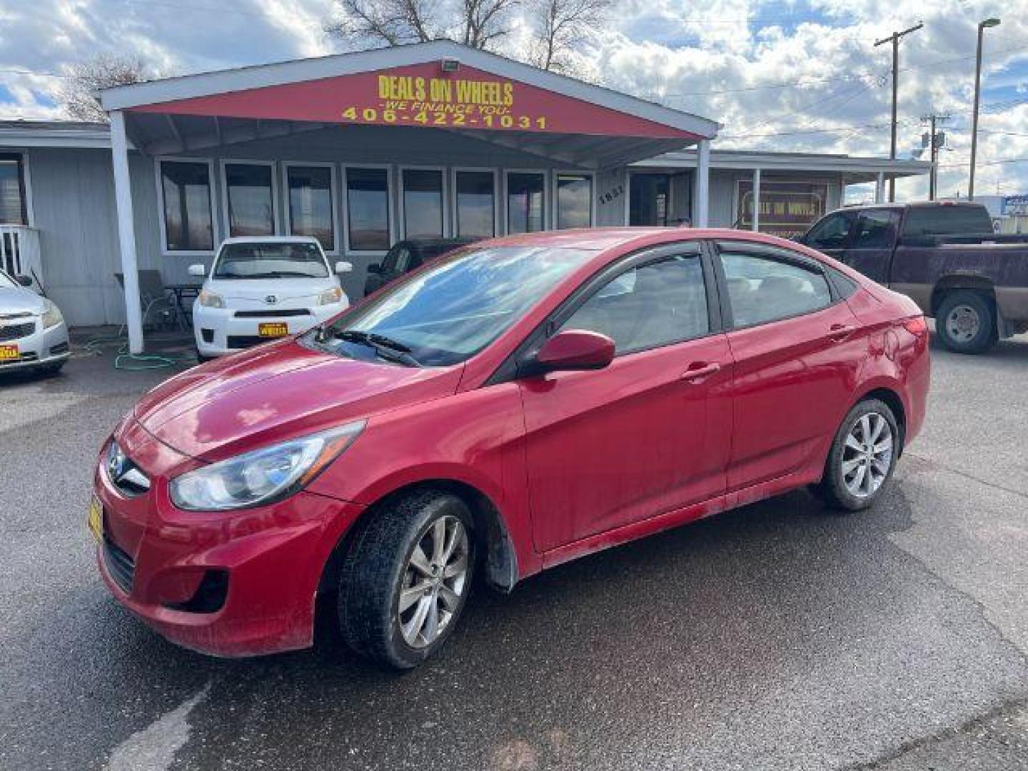 2012 Hyundai Accent GLS 4-Door (KMHCU4AE0CU) with an 1.6L L4 DOHC 16V engine, located at 1821 N Montana Ave., Helena, MT, 59601, 46.603447, -112.022781 - Photo#0