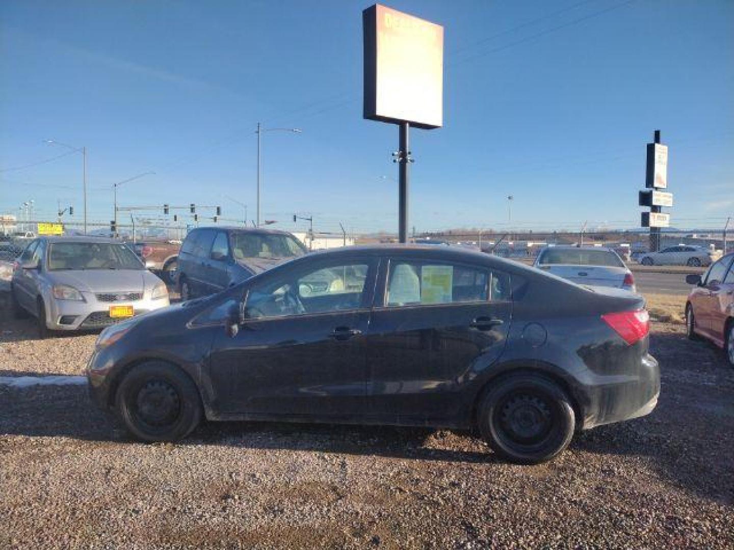 2013 Aurora Black Pearl Kia Rio LX (KNADM4A33D6) with an 1.6L L4 DOHC 16V engine, located at 4801 10th Ave S,, Great Falls, MT, 59405, 47.494347, -111.229942 - Photo#1