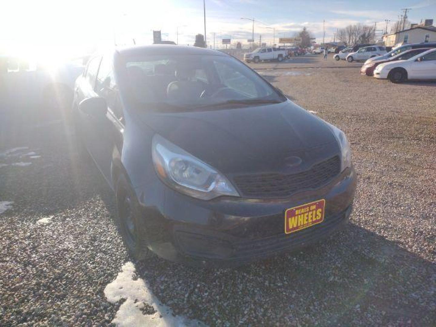 2013 Aurora Black Pearl Kia Rio LX (KNADM4A33D6) with an 1.6L L4 DOHC 16V engine, located at 4801 10th Ave S,, Great Falls, MT, 59405, 47.494347, -111.229942 - Photo#6